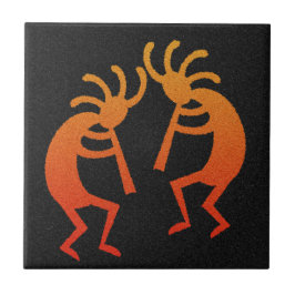 Azulejo De Cerámica Kokpelli del Suroeste