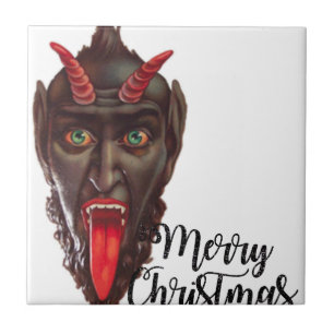 Azulejo De Cerámica krampus merry christmas