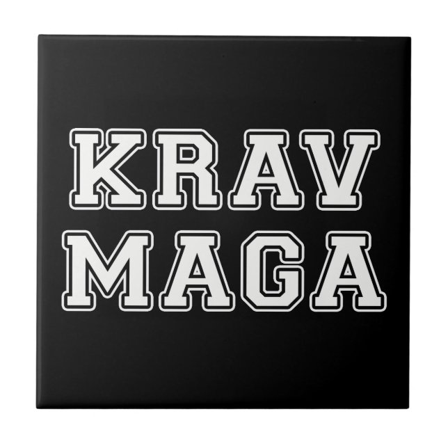 Azulejo De Cerámica Krav Maga (Frente)