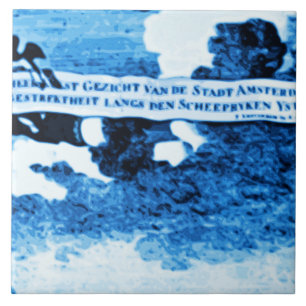 Azulejo De Cerámica La antigüedad de Amsterdam envía la apariencia