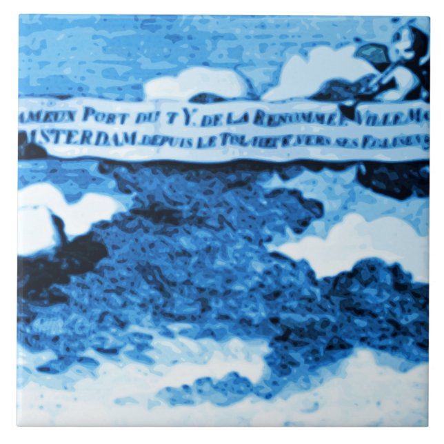 Azulejo De Cerámica La antigüedad de Amsterdam envía la apariencia (Frente)