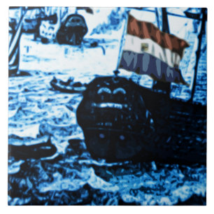 Azulejo De Cerámica La antigüedad de Amsterdam envía la apariencia