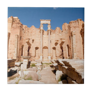Azulejo De Cerámica La Basílica de Severano, Leptis Magna, Al Khums 2