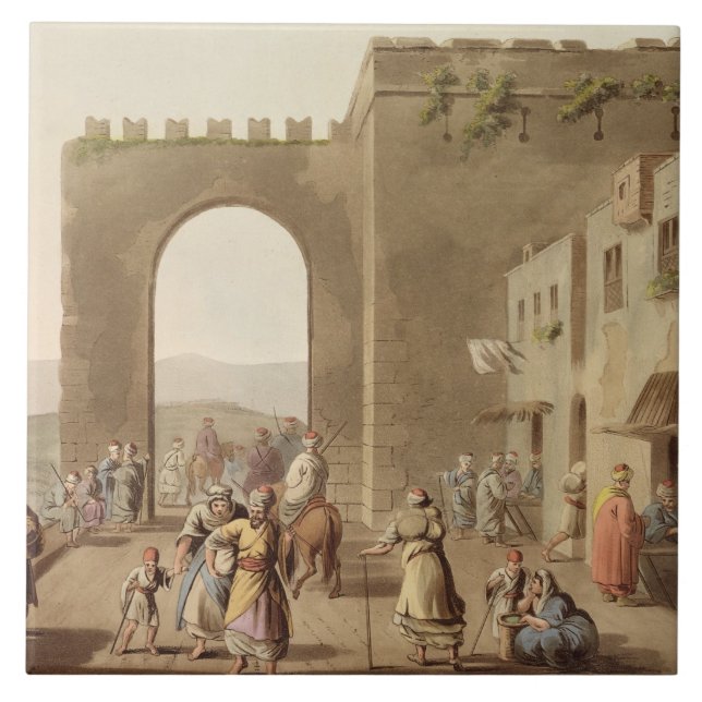 Azulejo De Cerámica La calle principal en Belén, de 'vistas a (Frente)