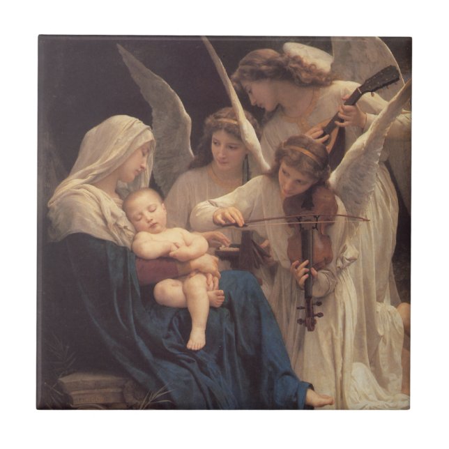 Azulejo De Cerámica La canción de los ángeles mosaicos cerámicos (Frente)