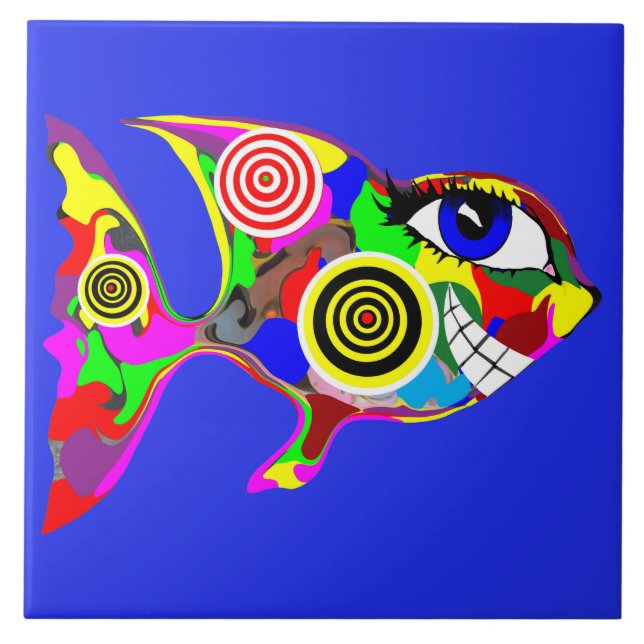 Azulejo De Cerámica La captura yo si usted puede tejar (Frente)