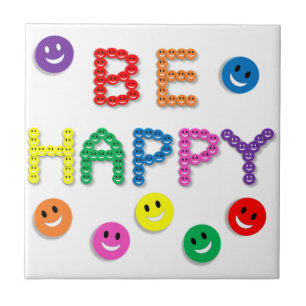 Azulejo De Cerámica La cara sea feliz