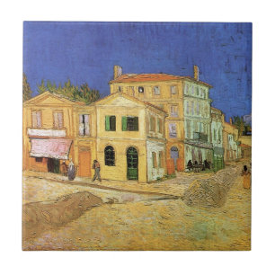 Azulejo De Cerámica La Casa de Vincent en Arlés por Vincent van Gogh