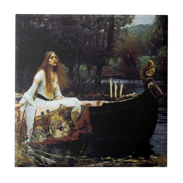 Azulejo De Cerámica La dama de Shallot (Frente)