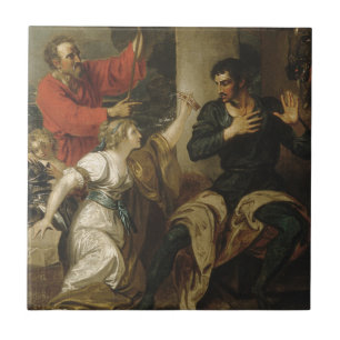 Azulejo De Cerámica La damisela y la Orlando