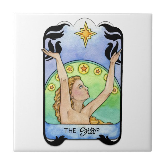 Azulejo De Cerámica La estrella (Frente)