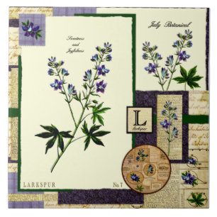 Azulejo De Cerámica La flor de julio