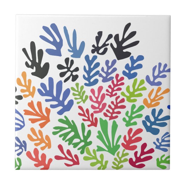 Azulejo De Cerámica La Gerbe por Matisse (Frente)