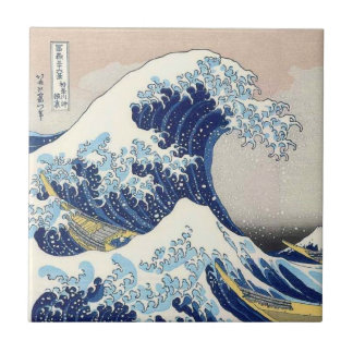 Azulejo De Cerámica La gran onda de Kanagawa