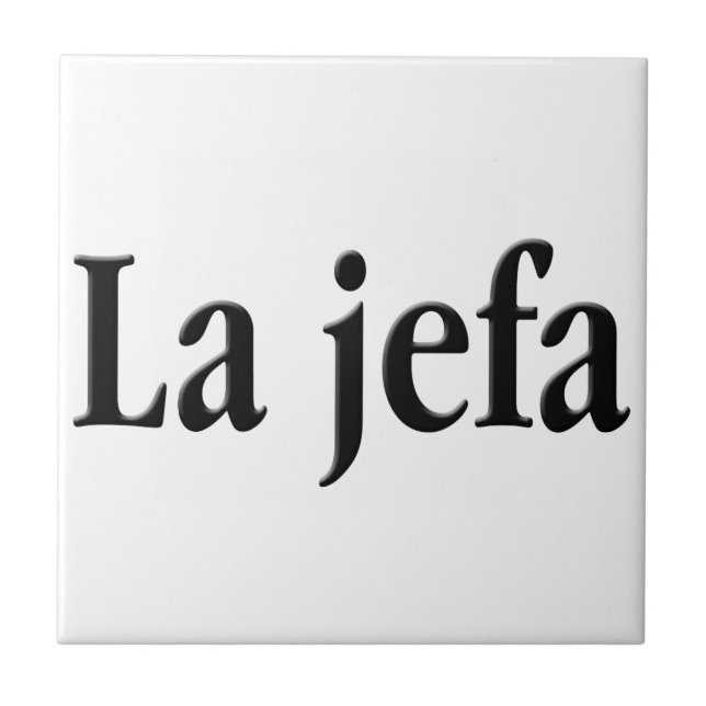 Azulejo De Cerámica La jefa (Frente)