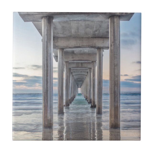 Azulejo De Cerámica La Jolla, Muelle Scripps (Frente)