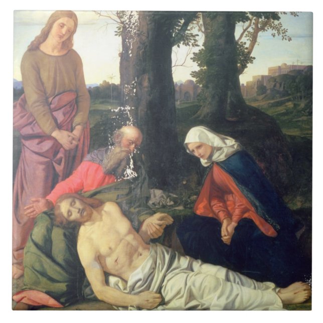 Azulejo De Cerámica La lamentación del Cristo muerto (Frente)