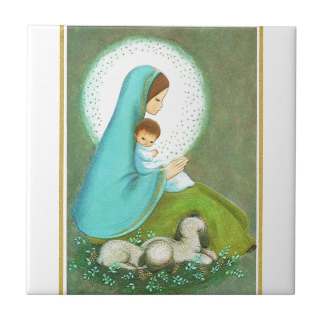 Azulejo De Cerámica La mayoría de los mediados de siglo hermosos (Frente)