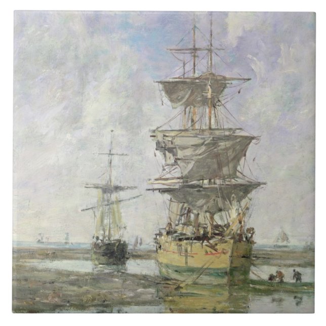 Azulejo De Cerámica La nave grande, 1879 (aceite en lona) (Frente)
