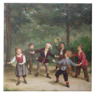 Azulejo De Cerámica La piel de ante 91316me del hombre ciego T33268;