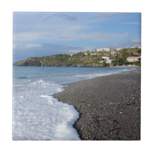 Azulejo De Cerámica La playa en Scalea
