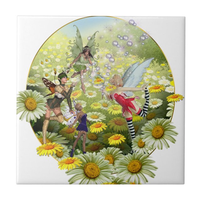 Azulejo De Cerámica La primavera ha llegado (Frente)