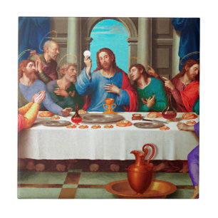 Azulejo De Cerámica La última cena
