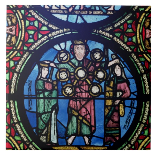 Azulejo De Cerámica La ventana de la Arca de la Alianza, detalle de (Frente)