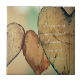 Azulejo De Cerámica La Voz De Tus Susurros Del Corazón En Mi Alma