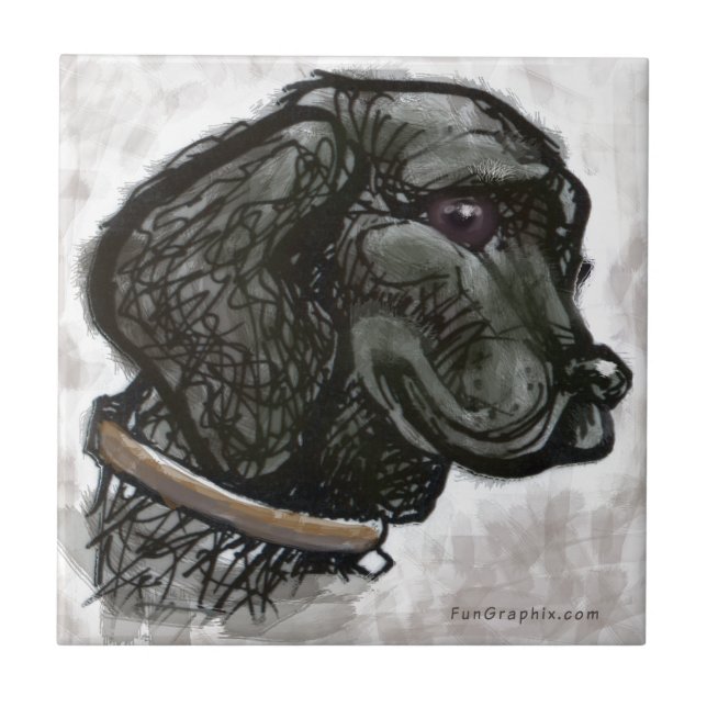 Azulejo De Cerámica Labrador Retriever (Frente)