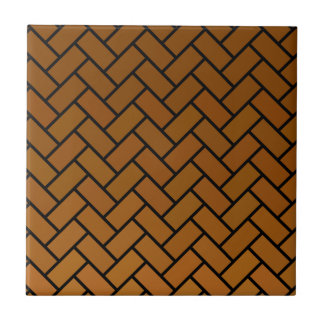 Azulejo De Cerámica Ladrillos de la raspa de arenque de Brown