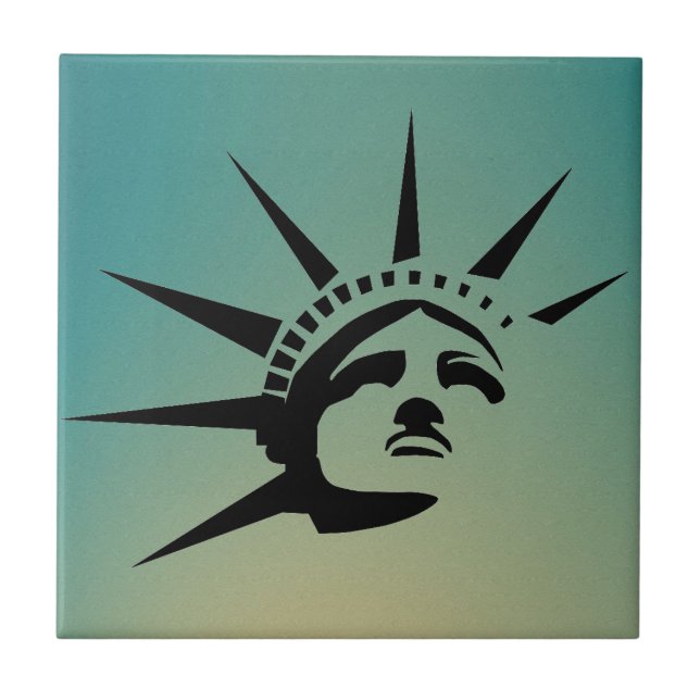 Azulejo De Cerámica Lady Liberty (Frente)