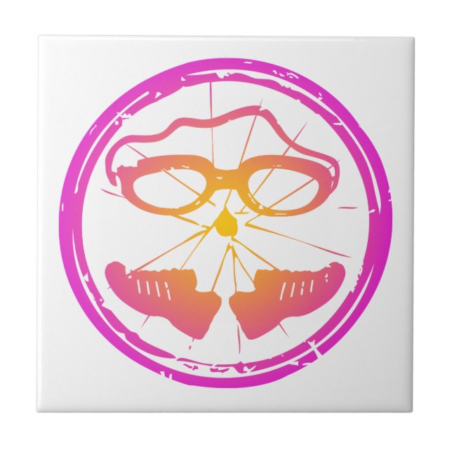 Azulejo De Cerámica Lady Triathlon (Frente)