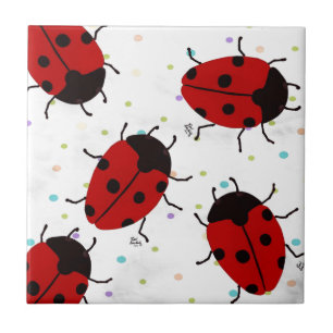 AZULEJO DE CERÁMICA LADYBUGS