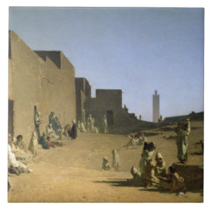 Azulejo De Cerámica Laghouat en el Sáhara argelino, 1879