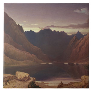 Azulejo De Cerámica Lago Coruisk, isla de Skye - amanecer, c.1826-32