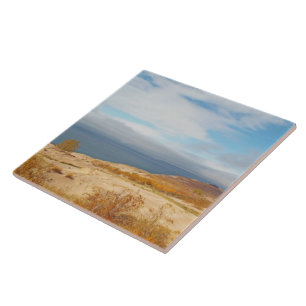 AZULEJO DE CERÁMICA "LAGO MICHIGAN EN DUNAS DE OSO DORMIDO"