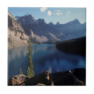 Azulejo De Cerámica Lago Moraine Parque Nacional Banff