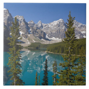 Azulejo De Cerámica Lago Moraine, Rockies canadienses, Alberta, Canadá