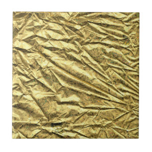 Azulejo De Cerámica Lámina de oro brillante