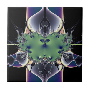 Azulejo De Cerámica Lámpara Morada