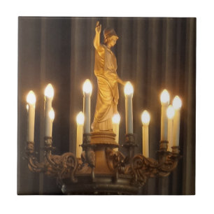 Azulejo De Cerámica Lámpara pequeña (4,25" x 4,25") CerámicaTile fotog