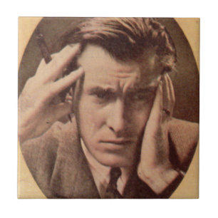 Azulejo De Cerámica Lance está confundido e infeliz