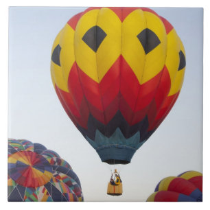 Azulejo De Cerámica Lanzando globos aerostáticos
