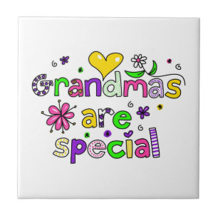 Azulejo De Cerámica Las abuelas son especiales
