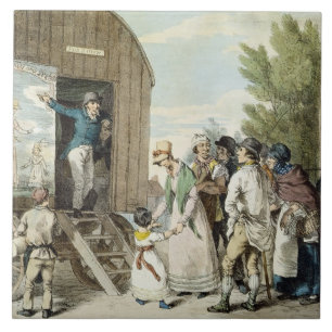 Azulejo De Cerámica Las ferias: La demostración, c.1821 (litho del