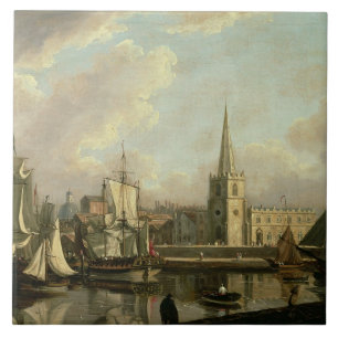 Azulejo De Cerámica Lavabo del muelle de George, Liverpool, 1797