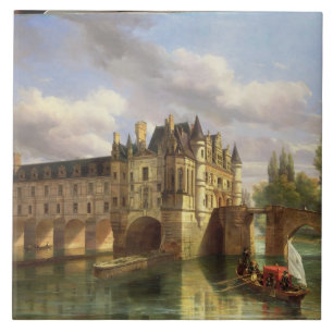 Azulejo De Cerámica Le Chateau de Chenonceau, 1843 (aceite en lona)