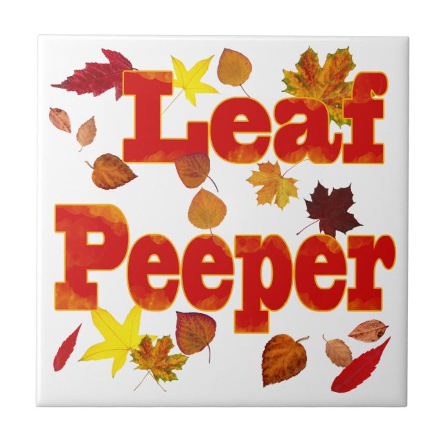 Azulejo De Cerámica Leaf Peeper (Frente)
