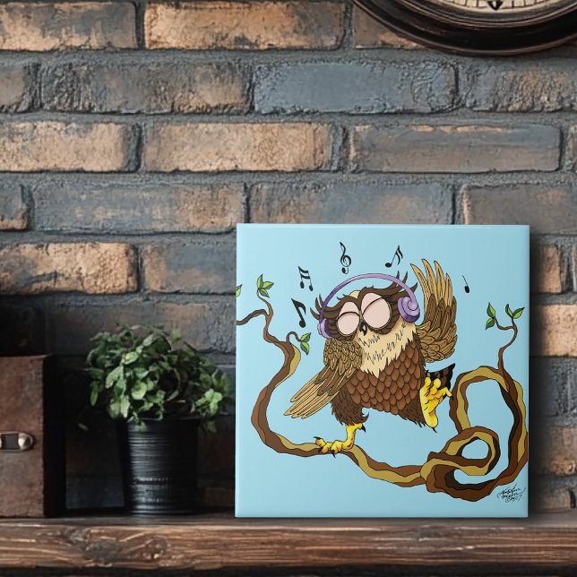 Azulejo De Cerámica Lechuza Sunshine (Subido por el creador)